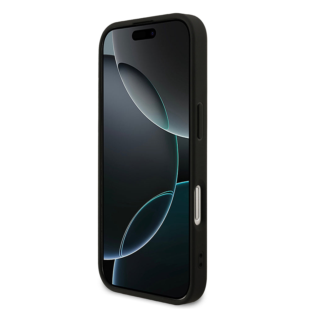 iPhone 17 Kılıf Guess Orjinal Lisanslı M-safe Şarj Özellikli Yazı Logolu PU Deri Kılıf