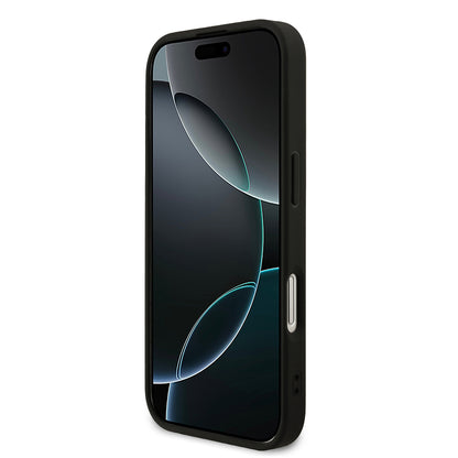 iPhone 17 Kılıf Guess Orjinal Lisanslı M-safe Şarj Özellikli Yazı Logolu PU Deri Kılıf