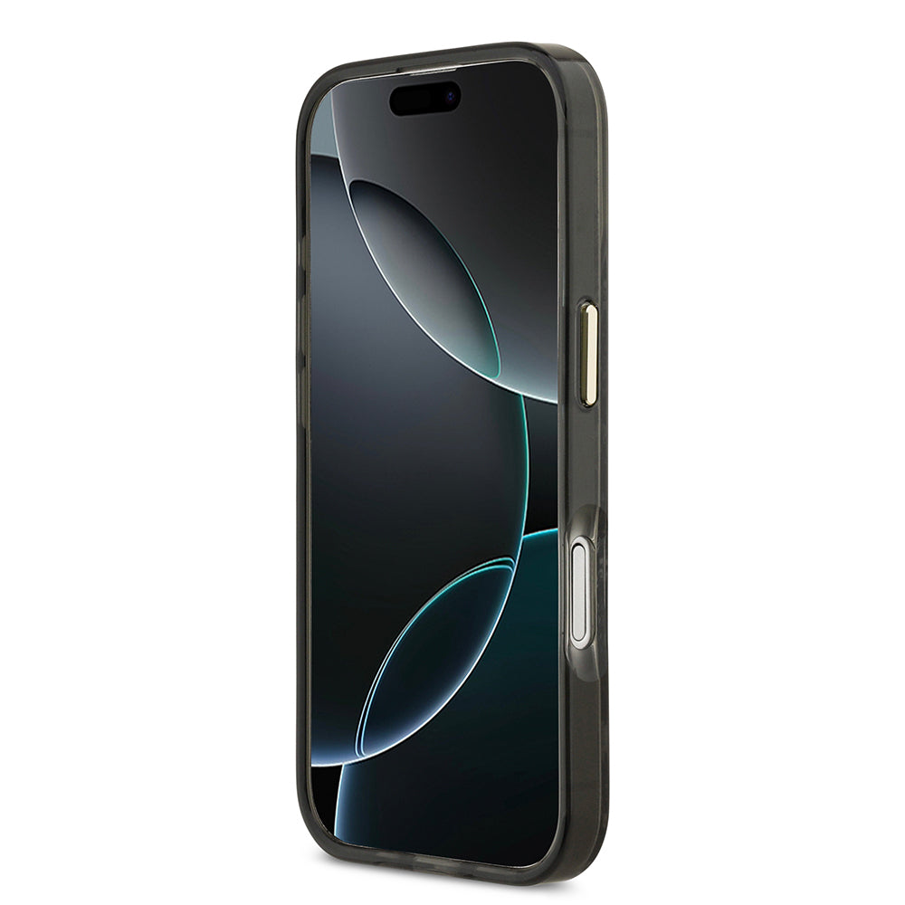 iPhone 17 Kılıf Guess Orjinal Lisanslı M-safe Şarj Özellikli Yazı Logolu Python Desenli Kılıf