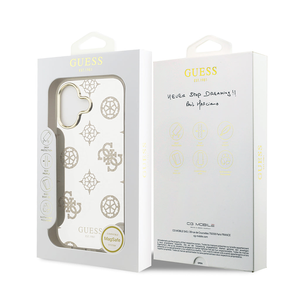 iPhone 17 Kılıf Guess Orjinal Lisanslı Metal Kamera Çerçeveli Simli Aynalı Kılıf