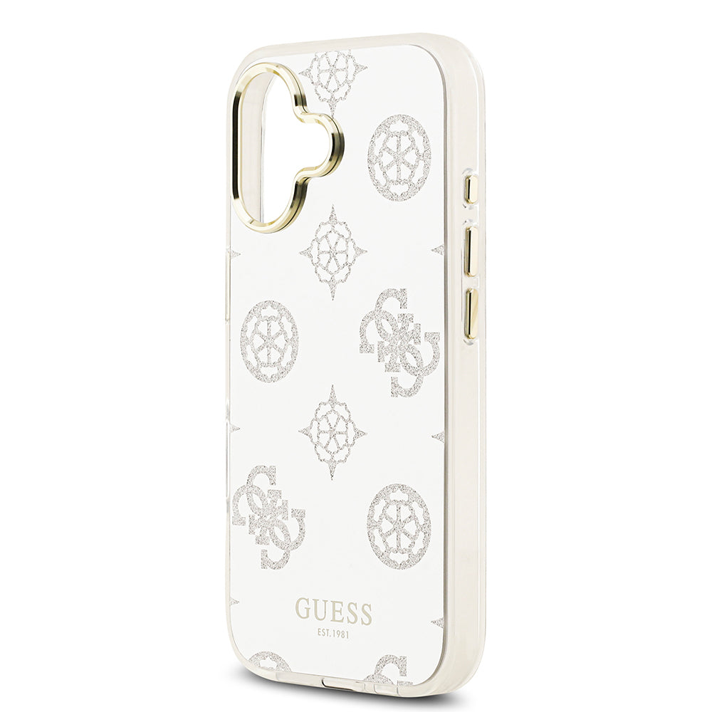 iPhone 17 Kılıf Guess Orjinal Lisanslı Metal Kamera Çerçeveli Simli Aynalı Kılıf