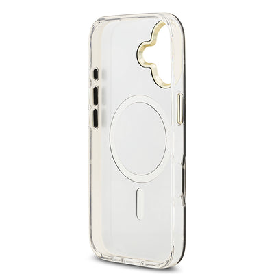 Apple iPhone 17 Kılıf Guess Orjinal Lisanslı Metal Kamera Çerçeveli Simli Aynalı Kapak Gold