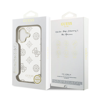 iPhone 17 Kılıf Guess Orjinal Lisanslı Metal Kamera Çerçeveli Simli Aynalı Kılıf