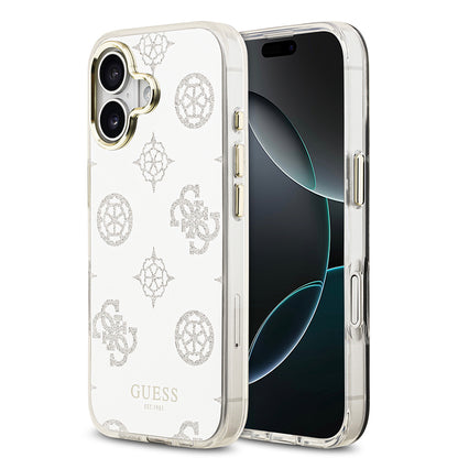 iPhone 17 Kılıf Guess Orjinal Lisanslı Metal Kamera Çerçeveli Simli Aynalı Kılıf