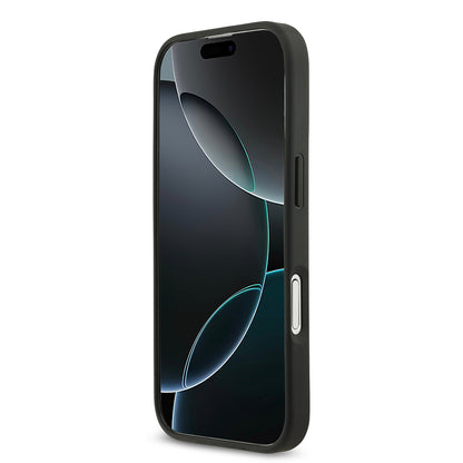 iPhone 17 Kılıf Guess Orjinal Lisanslı Taşlı Arka Yüzey Üçgen Logolu Kılıf