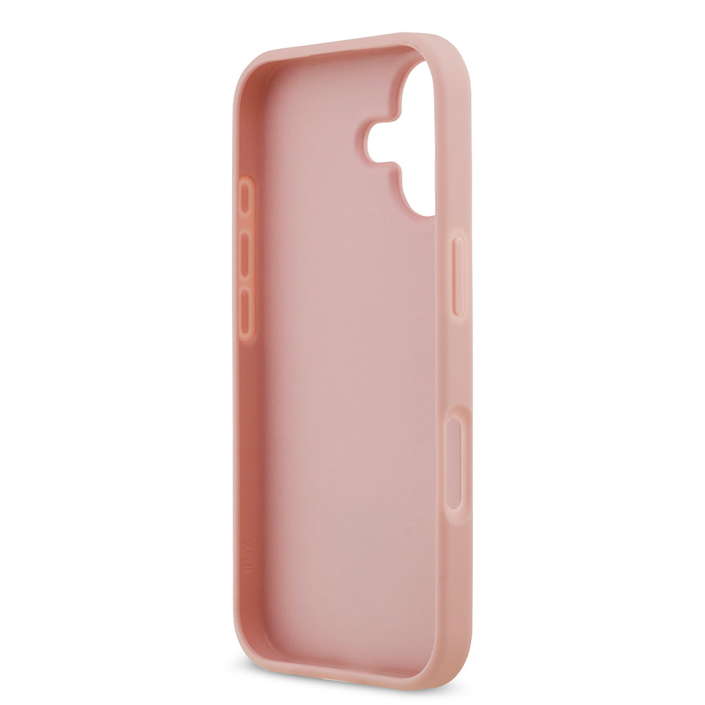 iPhone 17 Kılıf Guess Orjinal Lisanslı Taşlı Arka Yüzey Üçgen Logolu Kılıf