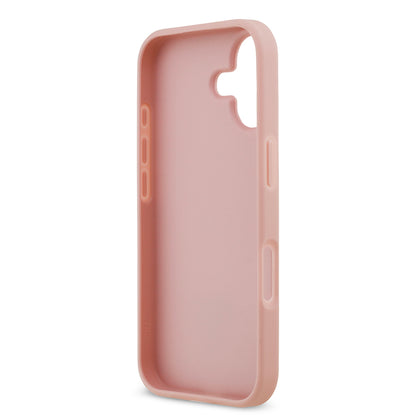 iPhone 17 Kılıf Guess Orjinal Lisanslı Taşlı Arka Yüzey Üçgen Logolu Kılıf