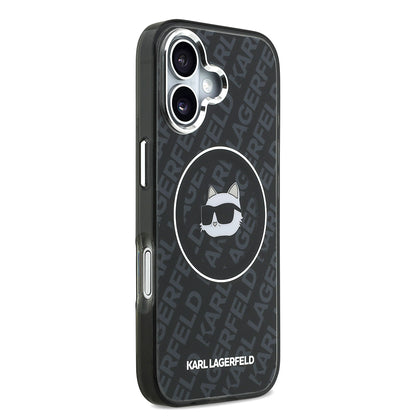 iPhone 17 Kılıf Karl Lagerfeld Orjinal Lisanslı IML Baskılı Choupette Heads Kılıf