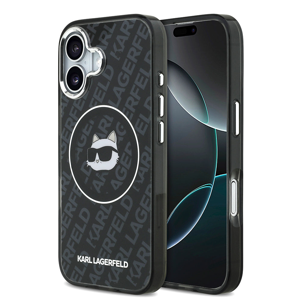 iPhone 17 Kılıf Karl Lagerfeld Orjinal Lisanslı IML Baskılı Choupette Heads Kılıf