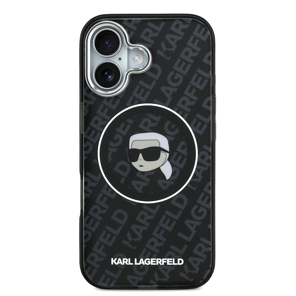 iPhone 17 Kılıf Karl Lagerfeld Orjinal Lisanslı IML Baskılı KL Heads Kılıf