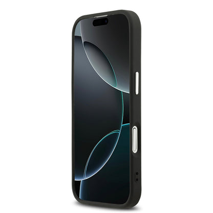 iPhone 17 Kılıf Karl Lagerfeld Orjinal Lisanslı M-safe Şarj Özellikli Delikli Tasarım Metal Logolu PU Deri Kılıf