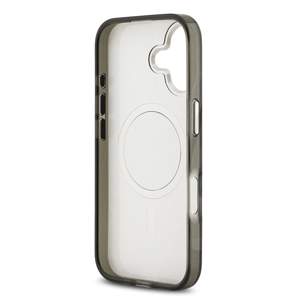 iPhone 17 Kılıf Karl Lagerfeld Orjinal Lisanslı M-safe Şarj Özellikli IML Leopar Baskılı Kılıf