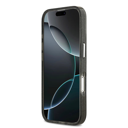 iPhone 17 Kılıf Karl Lagerfeld Orjinal Lisanslı Parlayan Simli Karl & Choupette Heads Kılıf