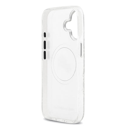 iPhone 17 Kılıf Karl Lagerfeld Orjinal Lisanslı Parlayan Simli Karl & Choupette Heads Kılıf