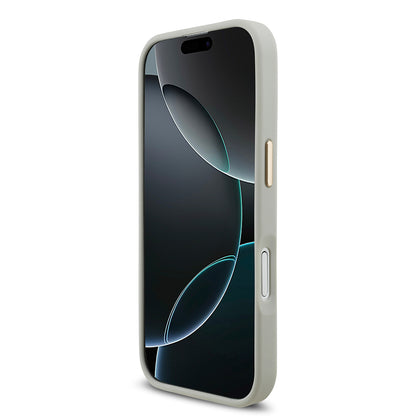 iPhone 17 Kılıf Lacoste Orjinal Lisanslı M-safe Şarj Özellikli Champs Elysees PU Deri Tasarımlı Kılıf