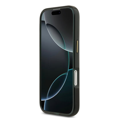 Apple iPhone 17 Kılıf Lacoste Orjinal Lisanslı M-safe Şarj Özellikli Gold Timsah Logolu Buzlu Kapak Beyaz