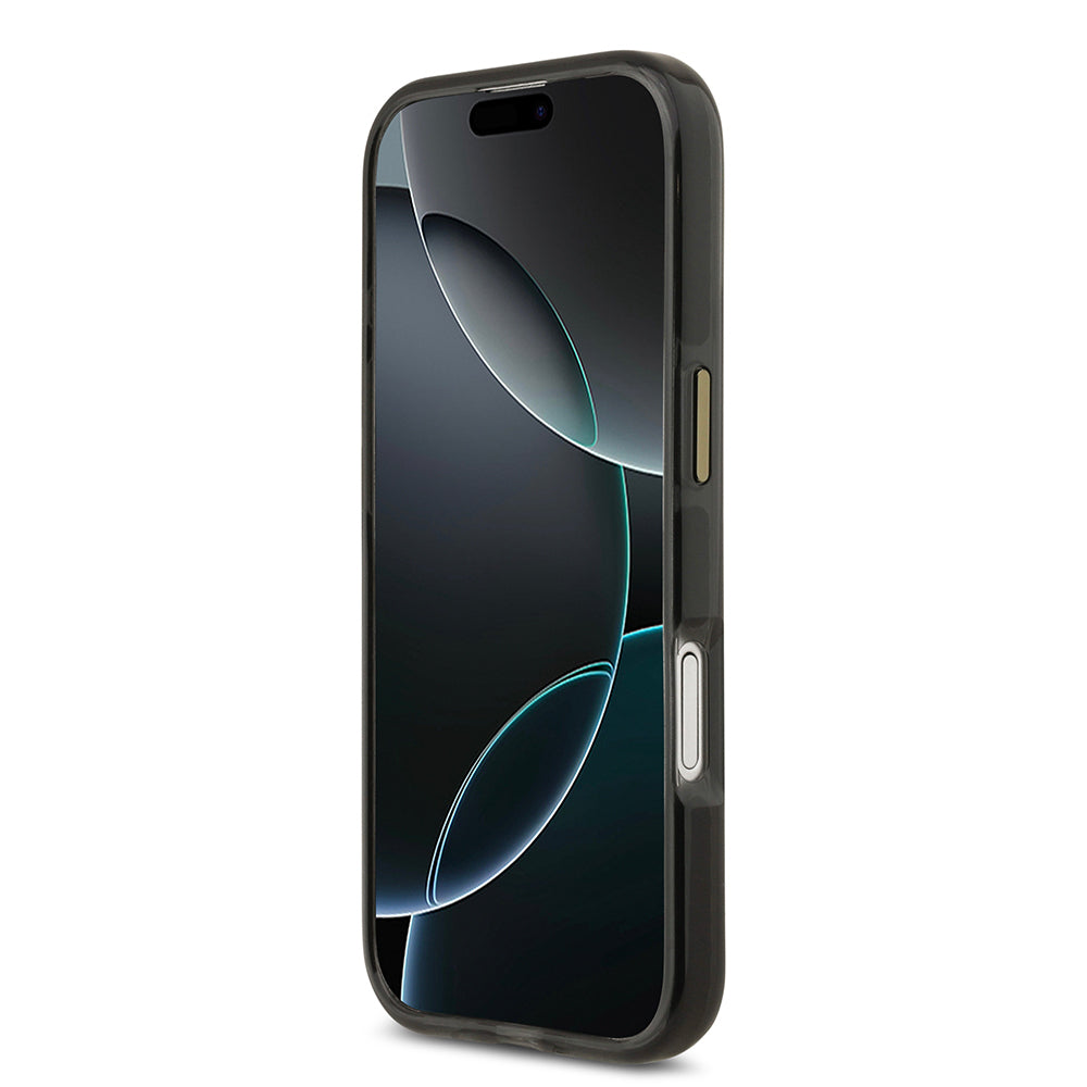 iPhone 17 Kılıf Lacoste Orjinal Lisanslı M-safe Şarj Özellikli Gold Timsah Logolu Buzlu Kılıf