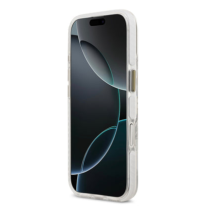 iPhone 17 Kılıf Lacoste Orjinal Lisanslı M-safe Şarj Özellikli Gold Timsah Logolu Buzlu Kılıf