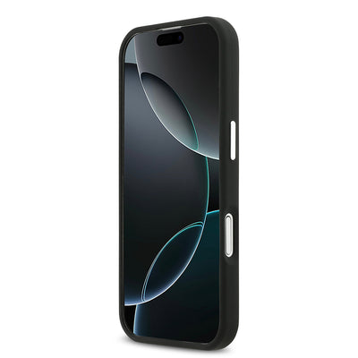 Apple iPhone 17 Kılıf Lacoste Orjinal Lisanslı M-safe Şarj Özellikli İkonik Logolu Metal Kamera Çerçeveli Silikon Kapak Siyah