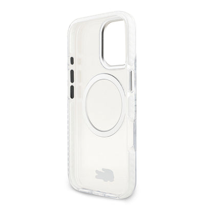 Apple iPhone 17 Kılıf Lacoste Orjinal Lisanslı M-safe Şarj Özellikli İkonik Timsah Logolu Buzlu Kapak Gri