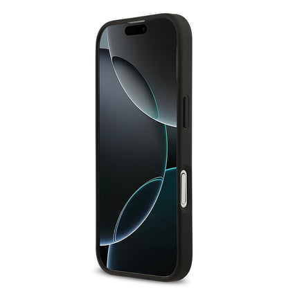 iPhone 17 Kılıf Lacoste Orjinal Lisanslı M-safe Şarj Özellikli PU Deri Tasarımlı Karışık Monogram Desenli Kılıf