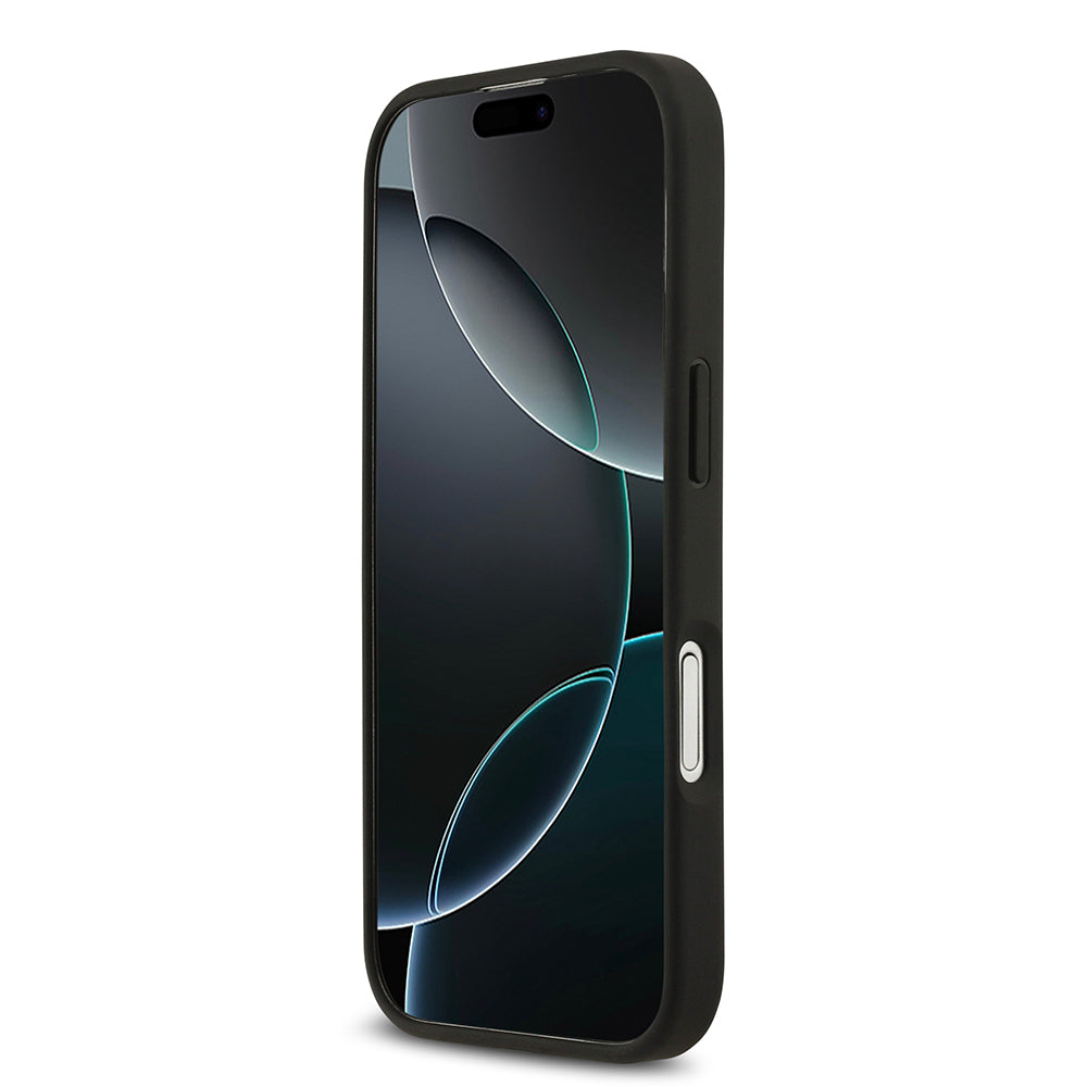 iPhone 17 Kılıf Lacoste Orjinal Lisanslı M-safe Şarj Özellikli PU Deri Tasarımlı Kartlıklı Karışık Monogram Desenli Kılıf