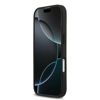 iPhone 17 Kılıf Lacoste Orjinal Lisanslı M-safe Şarj Özellikli PU Deri Tasarımlı Kartlıklı Karışık Monogram Desenli Kılıf