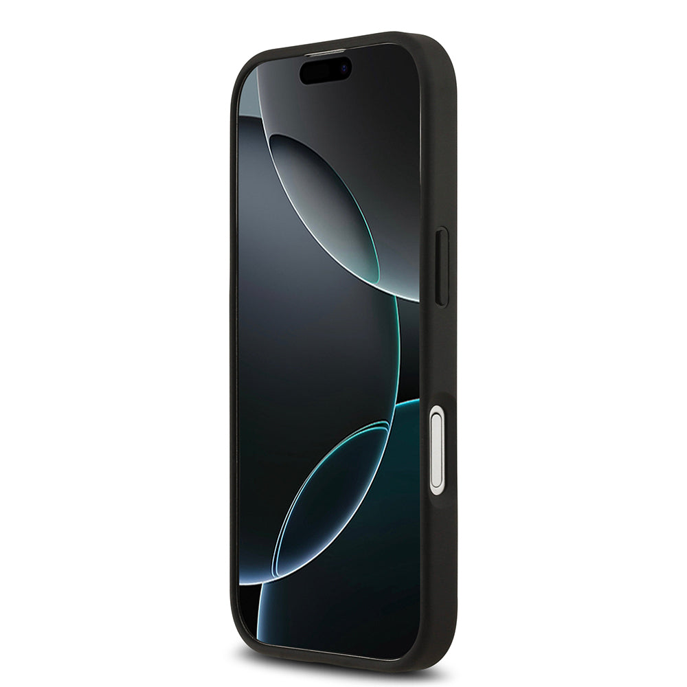 iPhone 17 Kılıf Lacoste Orjinal Lisanslı M-safe Şarj Özellikli PU Deri Tasarımlı Kartlıklı Karışık Monogram Desenli Kılıf