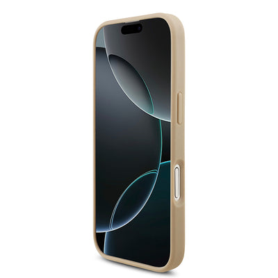 Apple iPhone 17 Kılıf Lacoste Orjinal Lisanslı M-safe Şarj Özellikli PU Pike Desenli Metal Logolu Kartlıklı Kapak Siyah