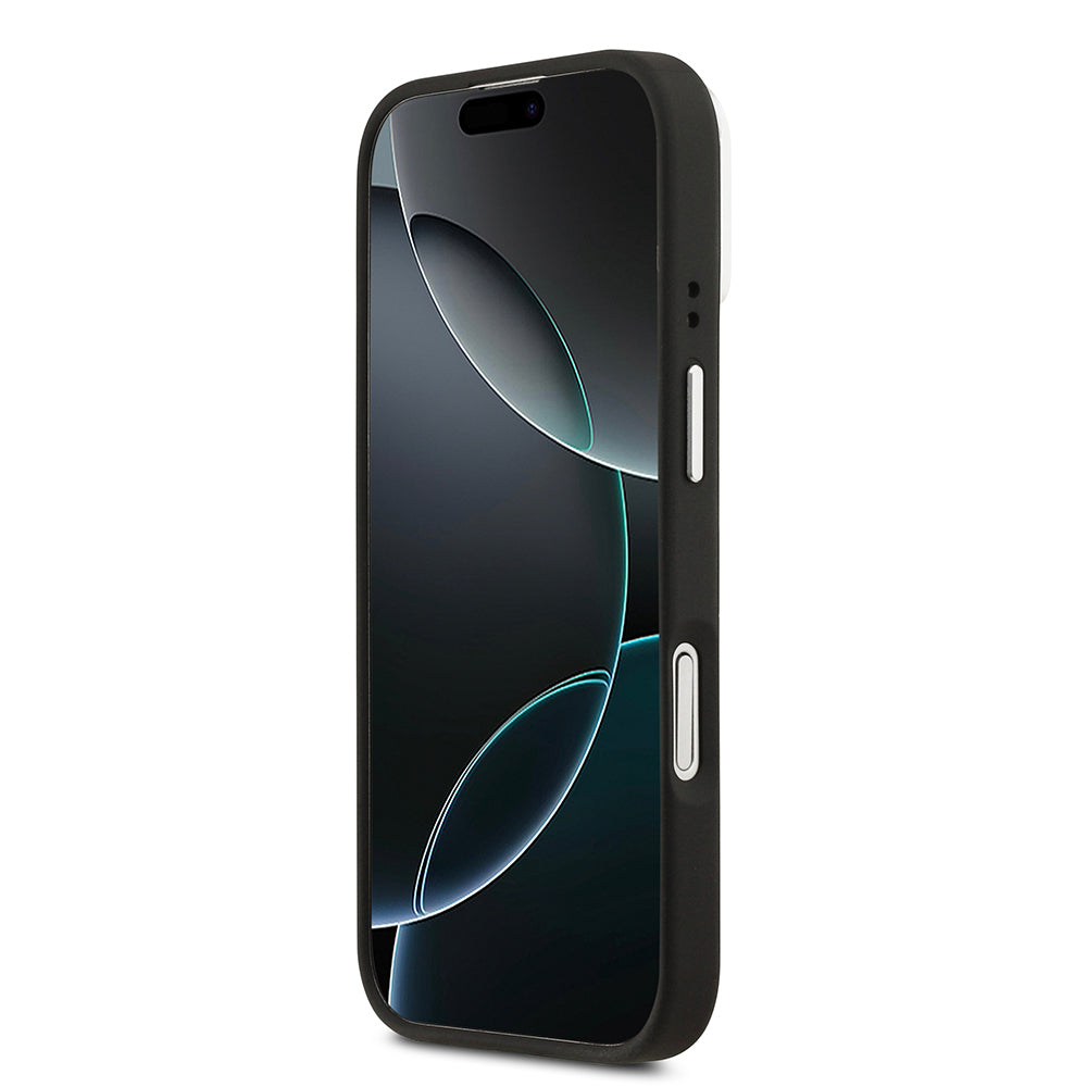 Apple iPhone 17 Kılıf Lacoste Orjinal Lisanslı M-safe Şarj Özellikli PU Pike Desenli Standlı Metal Logolu Kapak Koyu Yeşil