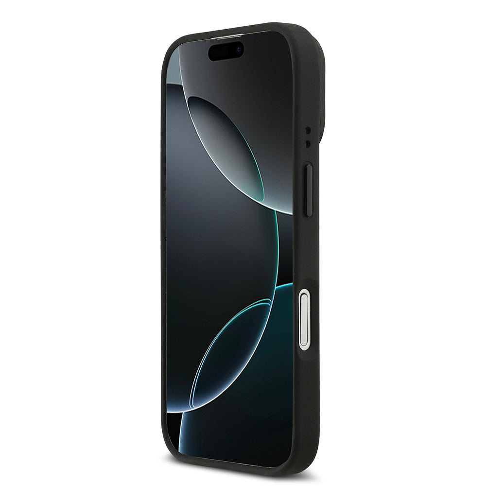 iPhone 17 Kılıf Lacoste Orjinal Lisanslı M-safe Şarj Özellikli Standlı PU Deri Karışık Monogram Desenli Kılıf