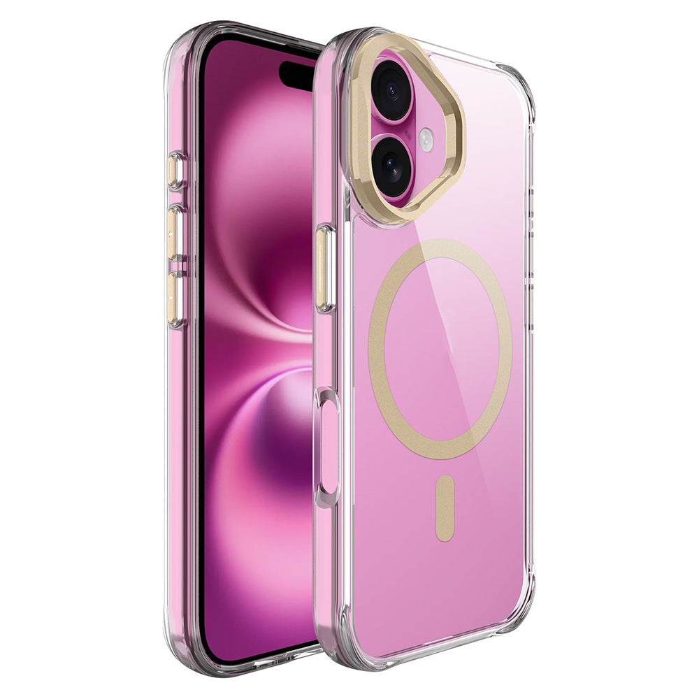 Apple iPhone 17 Kılıf M-safe Şarj Özellikli Airbagli Kamera Standlı Zore Azor Kapak