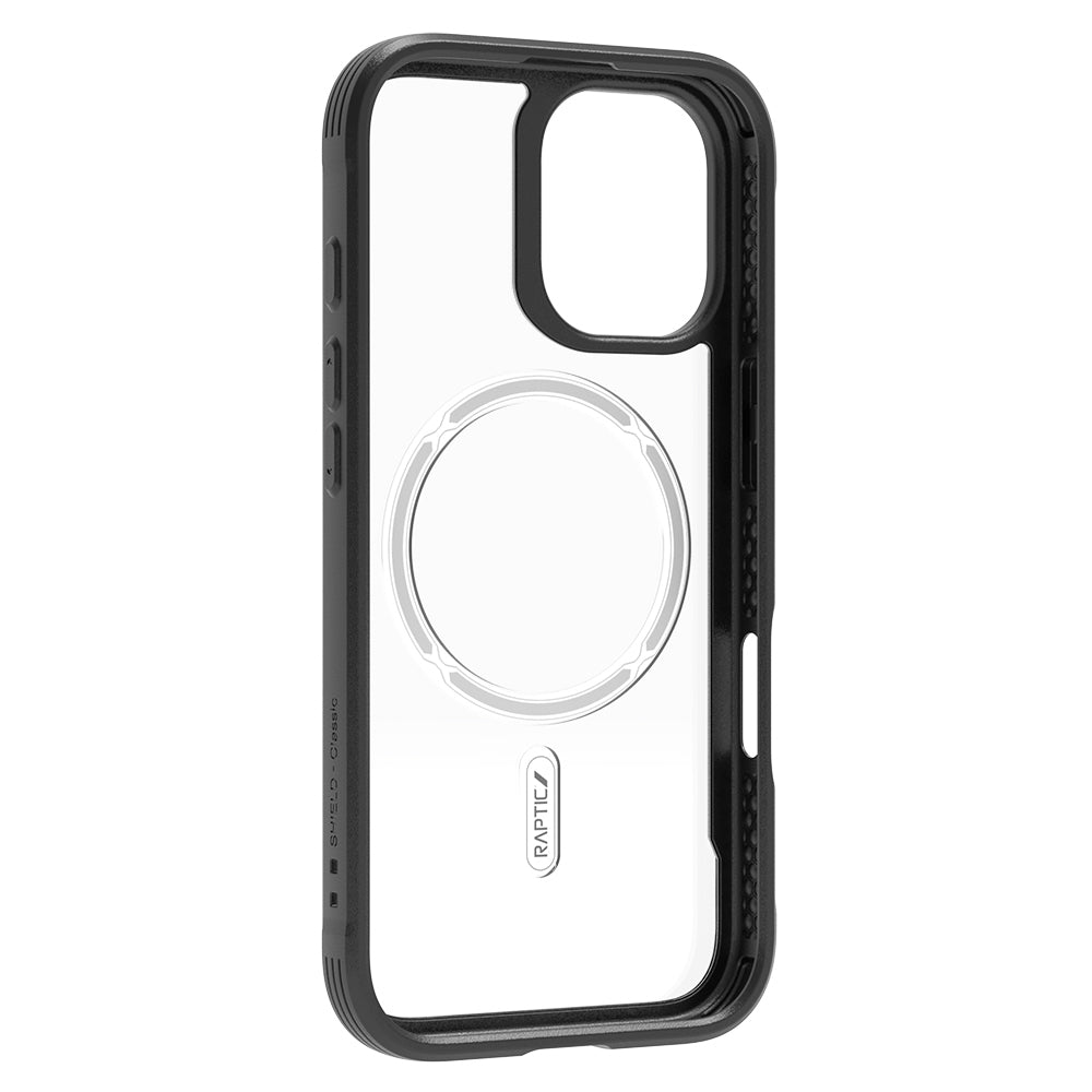 iPhone 17 Kılıf M-safe Şarj Özellikli Airbagli Raptic Shield Serisi Şeffaf Arka Yüzey Kılıf