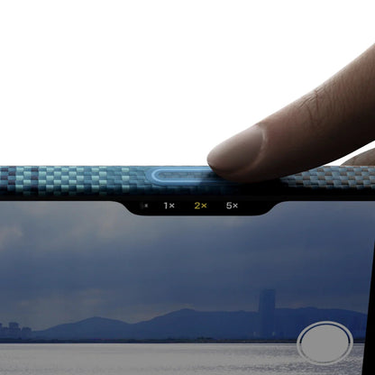 iPhone 17 Kılıf M-safe Şarj Özellikli Aramid Fiber Pitaka Tactile Woven Sunset-Moonrise Serisi Kılıf