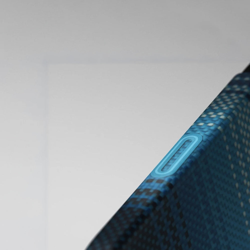 iPhone 17 Kılıf M-safe Şarj Özellikli Aramid Fiber Pitaka Tactile Woven Sunset-Moonrise Serisi Kılıf