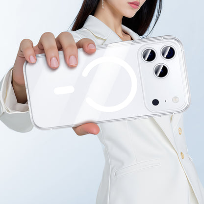 iPhone 17 Kılıf M-safe Şarj Özellikli Benks Crystal Serisi Şeffaf Kılıf