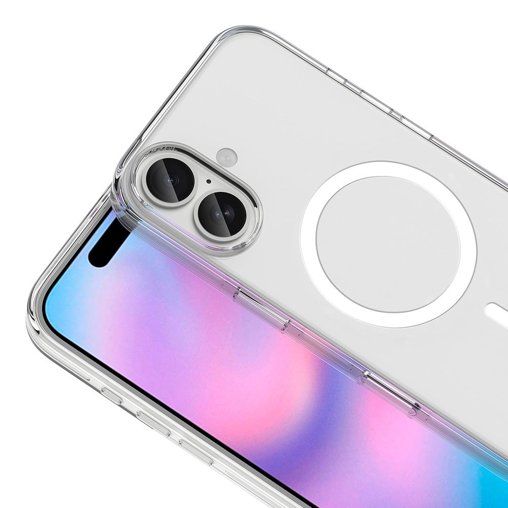 Apple iPhone 17 Kılıf M-safe Şarj Özellikli Kamera Korumalı Zore Kripto Kapak Şeffaf