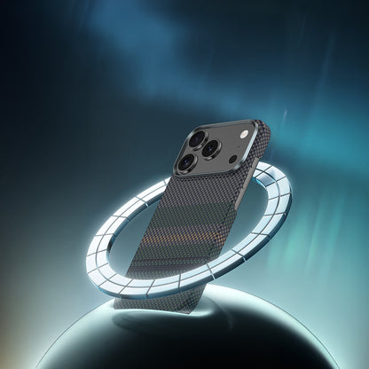 iPhone 17 Kılıf M-safe Şarj Özellikli Karbon Fiber Tasarımlı Benks Aurora ArmorAir Kevlar Kılıf