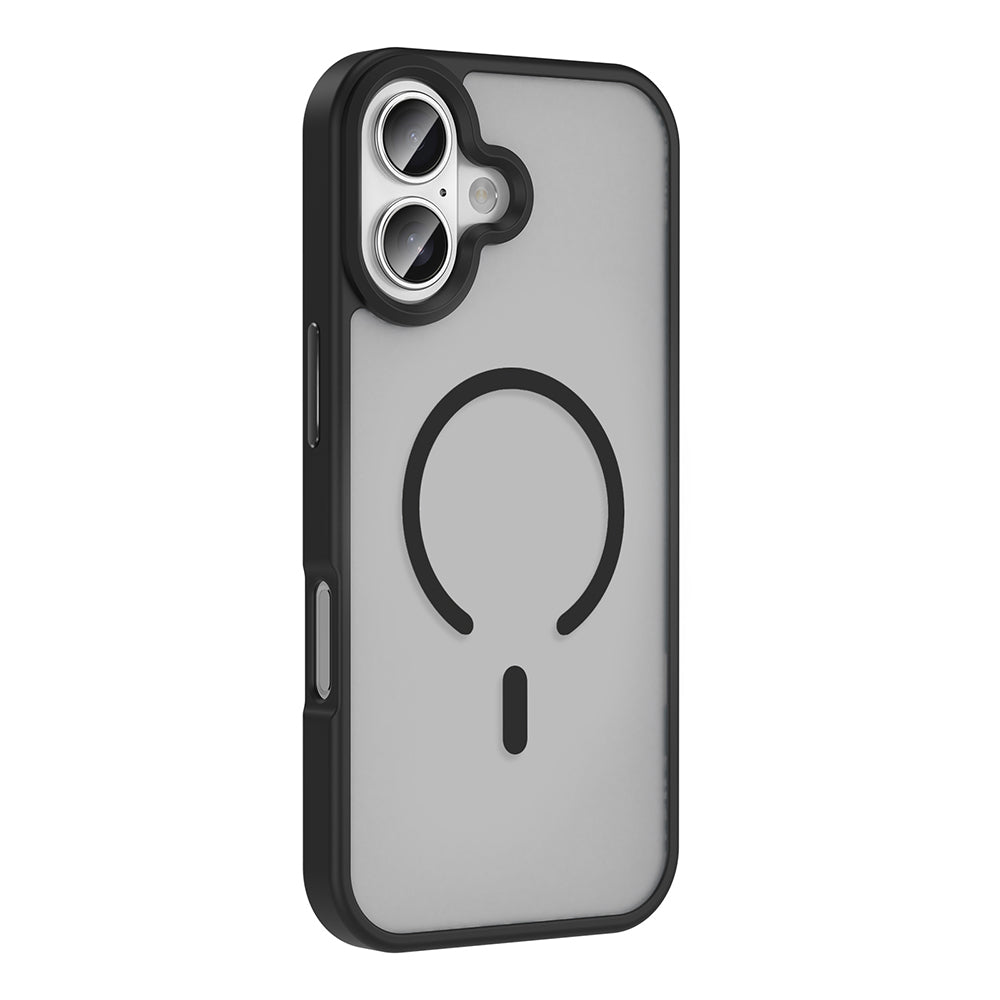 Apple iPhone 17 Kılıf M-safe Şarj Özellikli Mat Arka Yüzey Zore Sio Kapak Turuncu