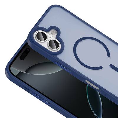 Apple iPhone 17 Kılıf M-safe Şarj Özellikli Mat Arka Yüzey Zore Sio Kapak Gri