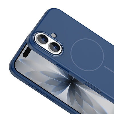 Apple iPhone 17 Kılıf M-Safe Şarj Özellikli Metal Kamera Çerçeveli Zore Edi Silikon Kapak Lila