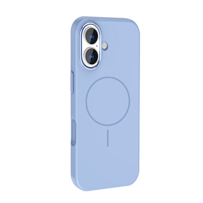 Apple iPhone 17 Kılıf M-Safe Şarj Özellikli Metal Kamera Çerçeveli Zore Edi Silikon Kapak Lacivert