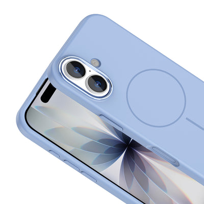 Apple iPhone 17 Kılıf M-Safe Şarj Özellikli Metal Kamera Çerçeveli Zore Edi Silikon Kapak Turuncu