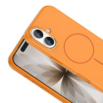 Apple iPhone 17 Kılıf M-Safe Şarj Özellikli Metal Kamera Çerçeveli Zore Edi Silikon Kapak Titanyum-Gri