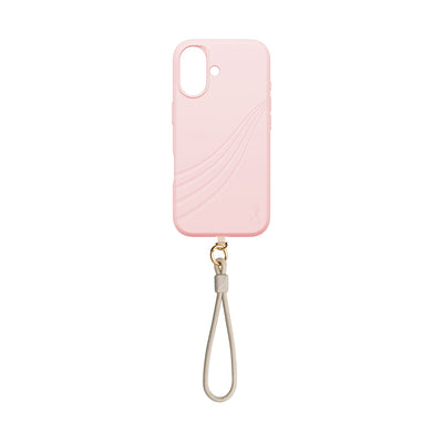 Apple iPhone 17 Kılıf M-safe Şarj Özellikli Soft Arka Yüzey Askı İpli Coehl Serina Kapak Pembe