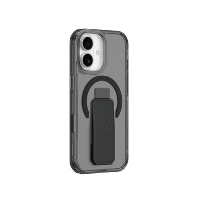 Apple iPhone 17 Kılıf M-safe Şarj Özellikli Standlı Amazingthing Titan Pro Plus Kapak Siyah