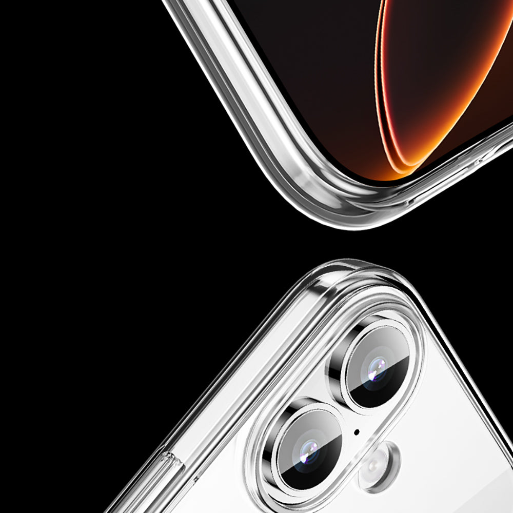 iPhone 17 Kılıf M-safe Şarj Özellikli Transparan Sert PC Wlons Pita Kılıf