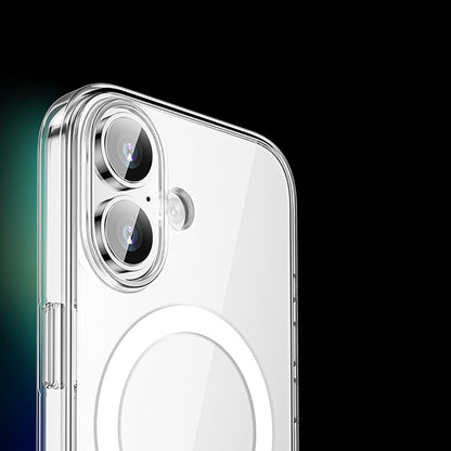 iPhone 17 Kılıf M-safe Şarj Özellikli Transparan Sert PC Wlons Pita Kılıf