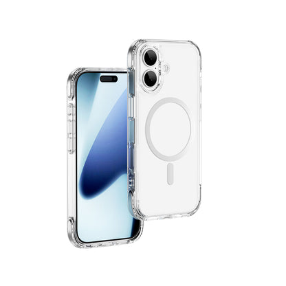 iPhone 17 Kılıf M-safe Şarj Özellikli Wiwu MCC-702 Titanyum Pro Serisi Sert PC Kılıf