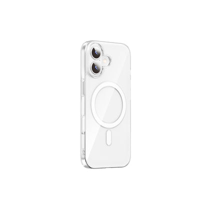 Apple iPhone 17 Kılıf M-safe Şarj Özellikli Wiwu YXK-207 Invisible Pro Sert PC Kapak Şeffaf